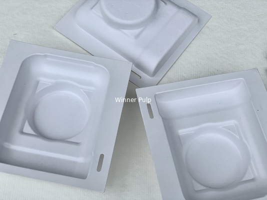 Inner PLA Laminated Molded Pulp Packaging Anti Fiber Dust