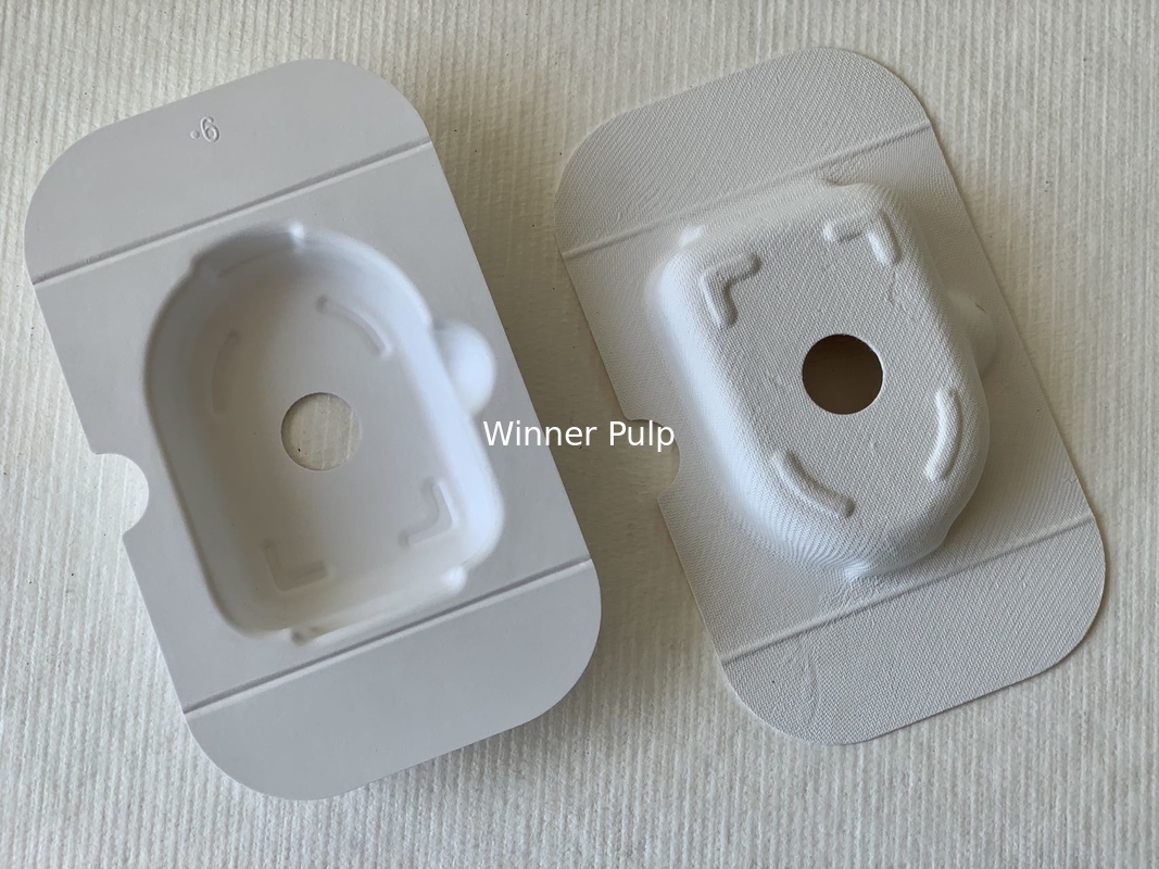 Smooth Wet Press Molded Pulp Sustainable Recycled Paper Pulp Living Hinge