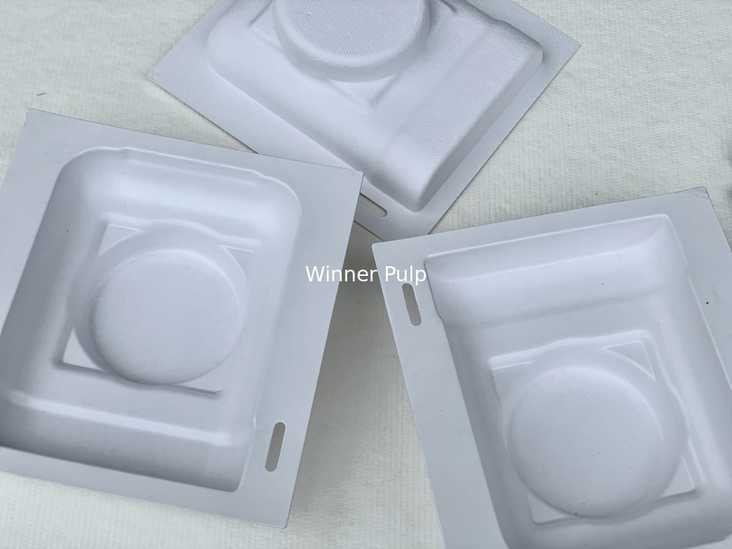 Inner PLA Laminated Molded Pulp Packaging Anti Fiber Dust
